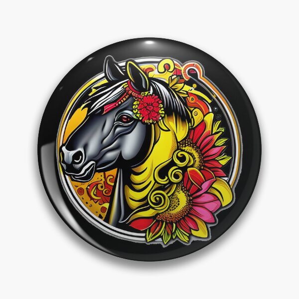 Item preview, Horse Dad Like A Regular Dad But Cooler Colorful Flowers designed and sold by kubix81.