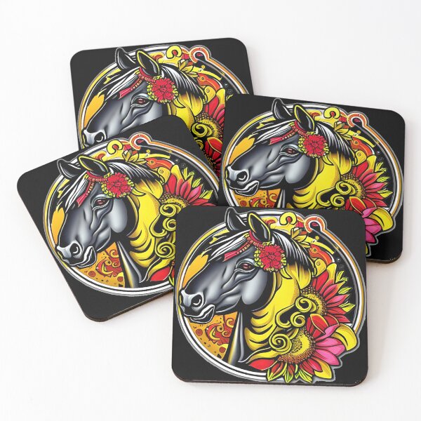 Item preview, Horse Dad Like A Regular Dad But Cooler Colorful Flowers designed and sold by kubix81.