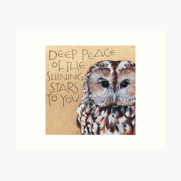 Item preview, Deep Peace of the shining stars to you  - From a Gaelic Blessing designed and sold by samcannon.