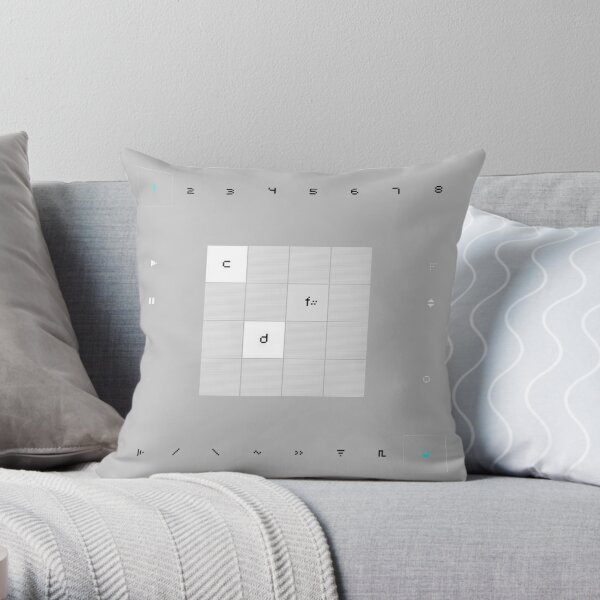 Nanoloop Throw Pillow