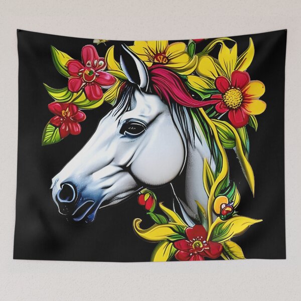 Item preview, Horse Dad Like A Regular Dad But Cooler Flowers designed and sold by kubix81.