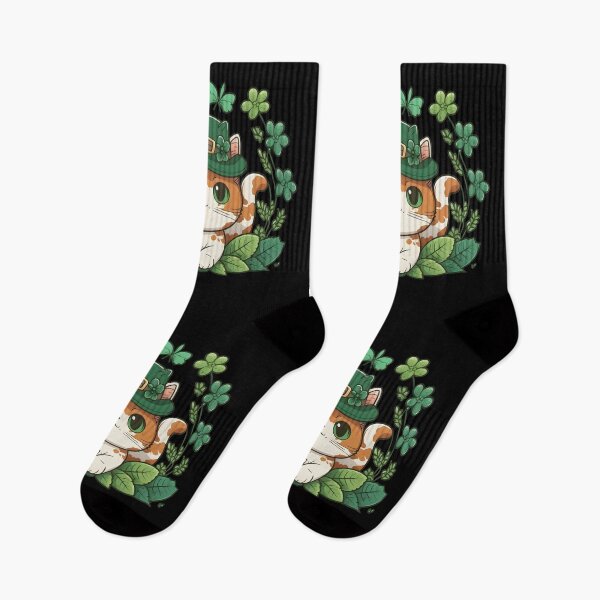 Item preview, Kawaii Cat Leprechaun Funny Cat Lover Shamrock St Patrick's Day designed and sold by SecretDicer.