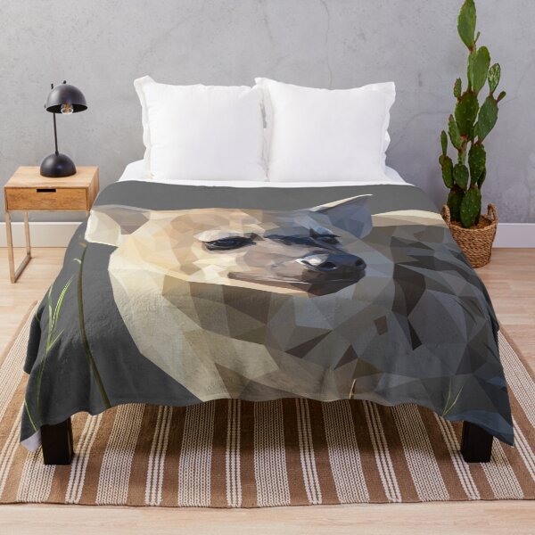 Item preview, Low Poly Hyena Lying Down designed and sold by ErinFCampbell.
