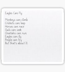 Eagles Can Fly DDLC Sticker
