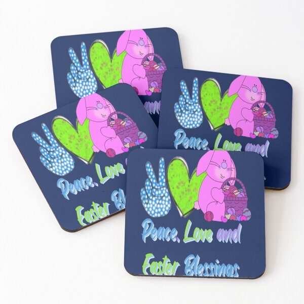 Item preview, Peace Love and Easter Blessings 2, Badass and Funny, Easter Egg Hunting, Egg Hunt Squad, Chilling Peeps designed and sold by Adri Barnard.