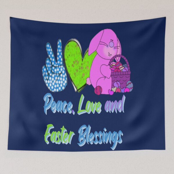 Item preview, Peace Love and Easter Blessings 2, Badass and Funny, Easter Egg Hunting, Egg Hunt Squad, Chilling Peeps designed and sold by Adri Barnard.