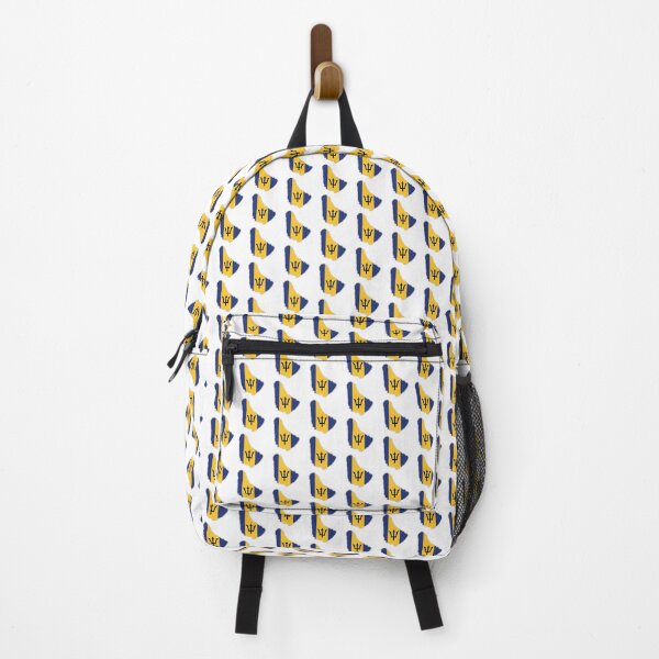 Item preview, Barbados National Flag Clipped into Map of Barbados designed and sold by IdentiTee Studios.