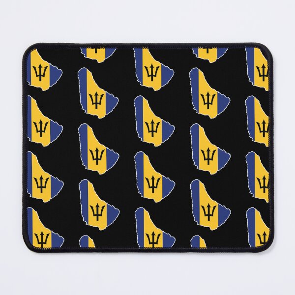 Item preview, Barbados National Flag Clipped into Map of Barbados designed and sold by IdentiTee Studios.