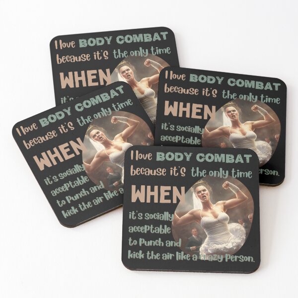 Item preview, I love body combat because it's the only time when it's socially acceptable to punch and kick the air like a crazy person designed and sold by Cute-Jory-Store.