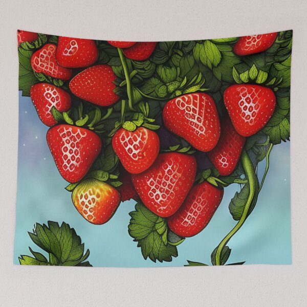 Item preview, Falling Strawberries designed and sold by LyndiiLoubie.