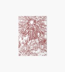 The Thing - Lines & Layers Blood Red Art Board