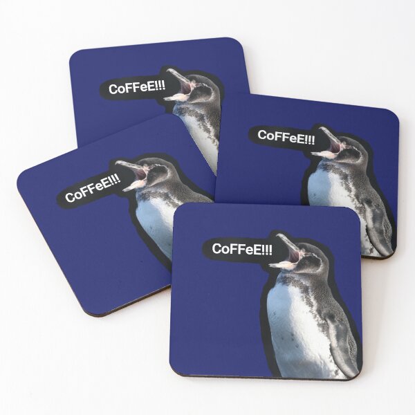 Item preview, Galapagos Penguin needs coffee (blue #060D5B) designed and sold by SBPenguins.