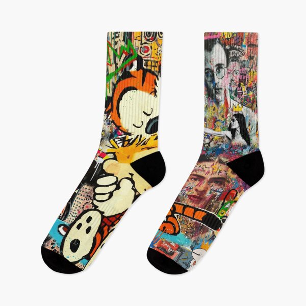 Aperçu de l'œuvre Le pop-art Calvin & Hubbes créée et vendue par Helt-Sort.