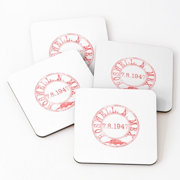 Item preview, UFO - Roswell Postage Stamp RED designed and sold by Totalthrive.
