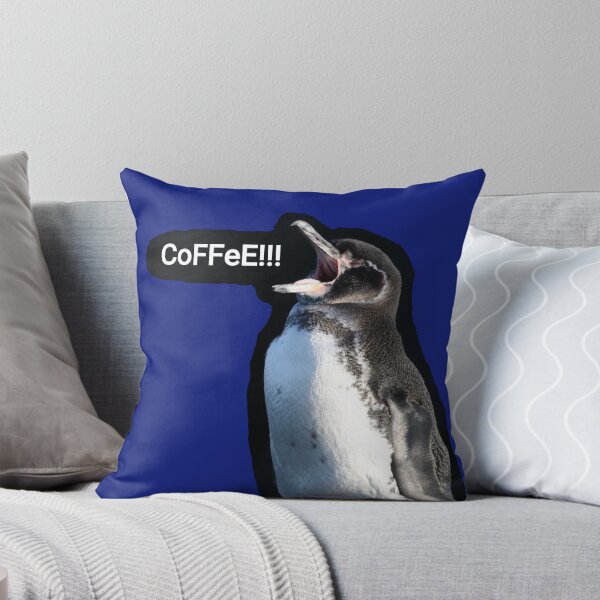 Item preview, Galapagos Penguin needs coffee (blue #0f1d7b) designed and sold by SBPenguins.