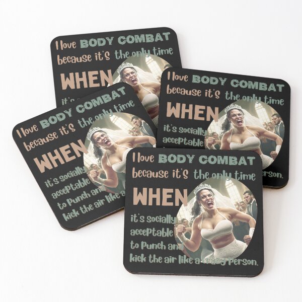 Item preview, I love body combat because it's the only time when it's socially acceptable to punch and kick the air like a crazy person designed and sold by Cute-Jory-Store.