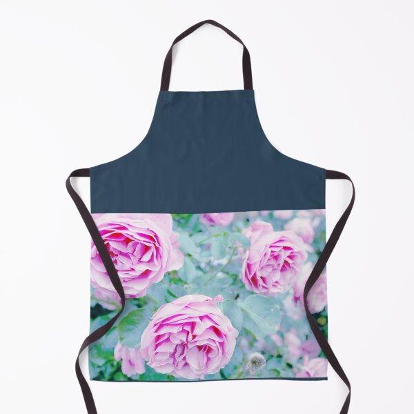 Item preview, Romantic Pink Garden Rose Light Blue Background Vintage Photo designed and sold by Karen Ekdahl.
