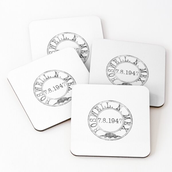 Item preview, UFO - Roswell Postage Stamp BLACK designed and sold by Totalthrive.