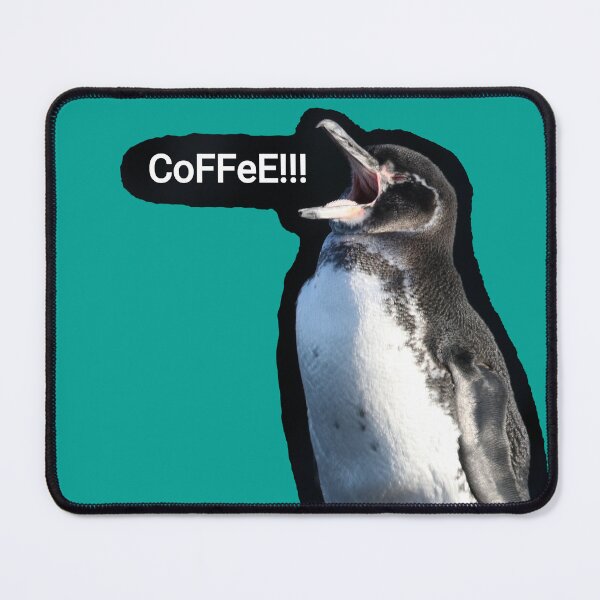 Item preview, Galapagos Penguin needs coffee (teal #03A096) designed and sold by SBPenguins.