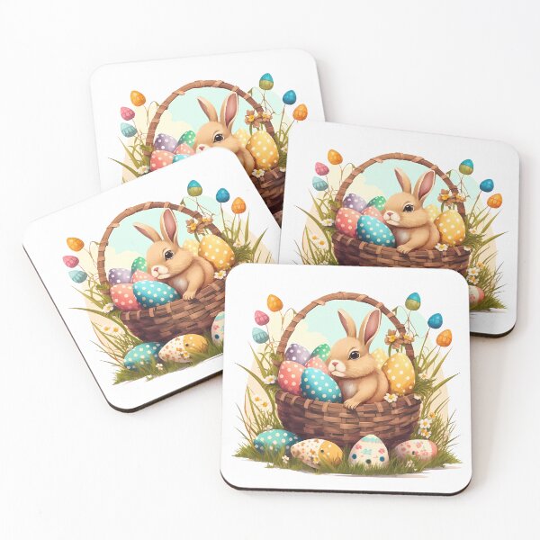 Artikelvorschau, Easter Bunny in Basket  entworfen und verkauft von Esoteric Designs.