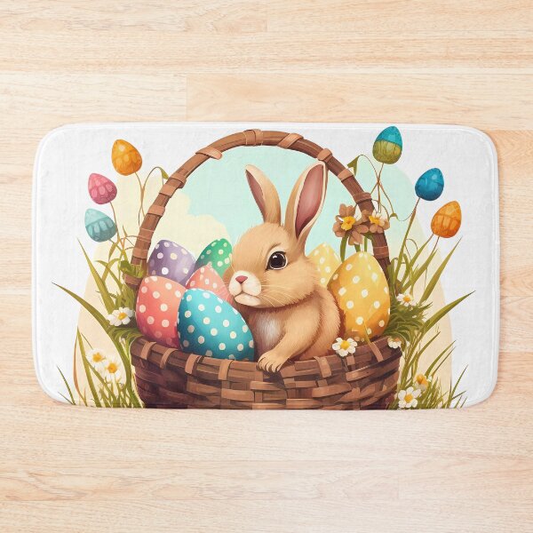 Artikelvorschau, Easter Bunny in Basket entworfen und verkauft von Esoteric Designs.