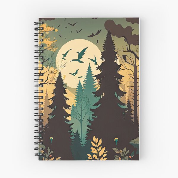 Item preview, Forest Themed Minimalist Simplistic Vector Art Trees designed and sold by JustSimpleUK.
