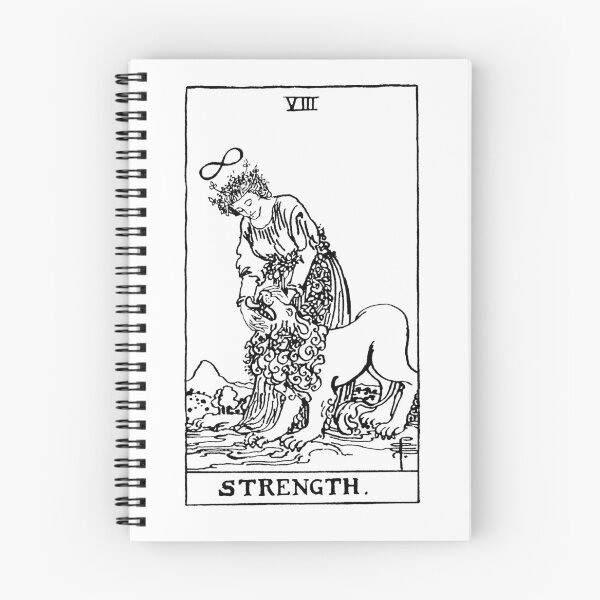 Item preview, Strength Tarot in black designed and sold by winterwinter.