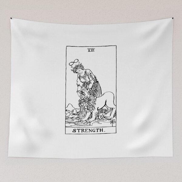 Item preview, Strength Tarot in black designed and sold by winterwinter.