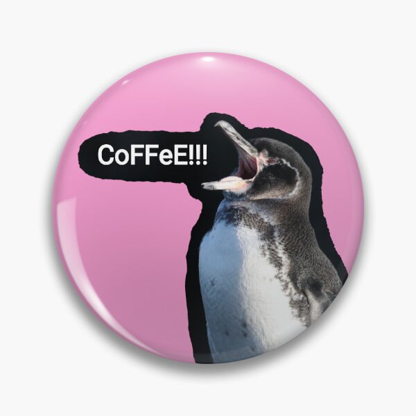 Item preview, Galapagos Penguin needs coffee (Pink #F699CD) designed and sold by SBPenguins.
