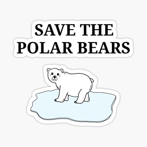 Polar Bear Sticker: Eco Friendly Stickers – PML Studios