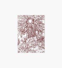 The Thing - Lines & Layers Deep Red Art Board
