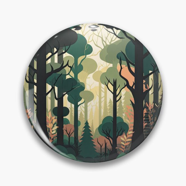 Item preview, Forest Themed Minimalist Simplistic Vector Art Trees designed and sold by JustSimpleUK.