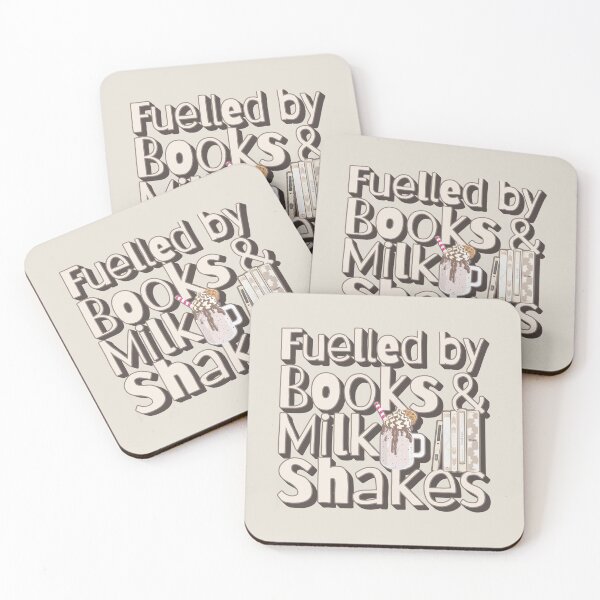 Item preview, Cool Fuelled by Books And Milk Shakes Slogan designed and sold by TrulyEpoque.