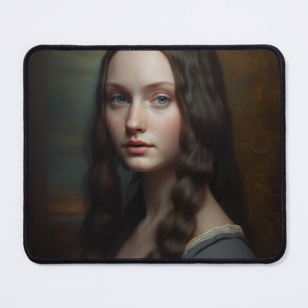 Item preview, Mona Lisa Teen Young Portrait Painting designed and sold by unrealartwork.