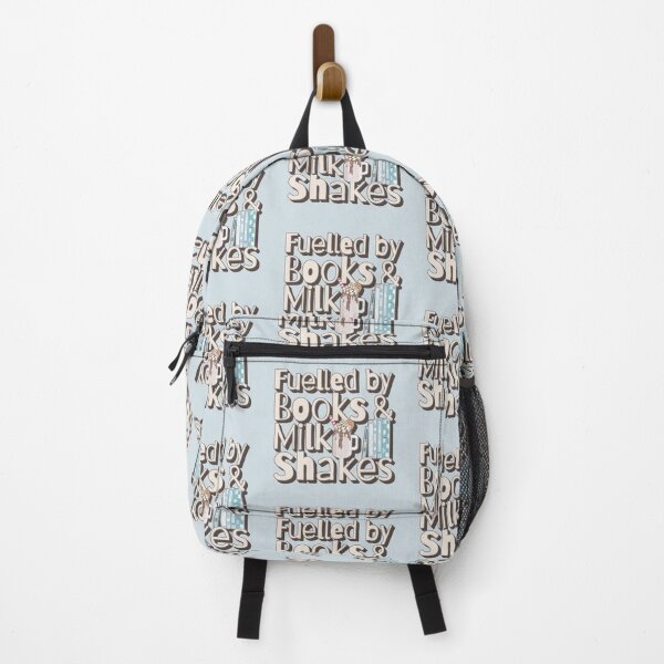 Item preview, Pastel Blue Fuelled by Books And Milk Shakes Slogan designed and sold by TrulyEpoque.