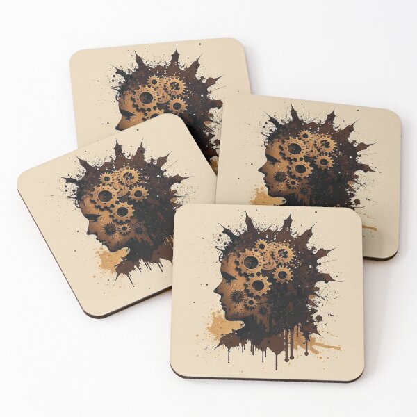 Item preview, Steampunk Cogwheel Pattern Poster designed and sold by MindAsylum.