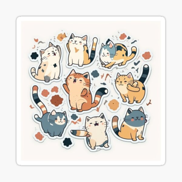 50pcs Cute Stickers, Cat's Paw Stickers for Kids, Waterproof Stickers  Suitable for Laptops Water, Bottles, Skateboards, Phones. Water Bottle  Stickers for Adults. Best Christmas Gifts for Boys & Girls.