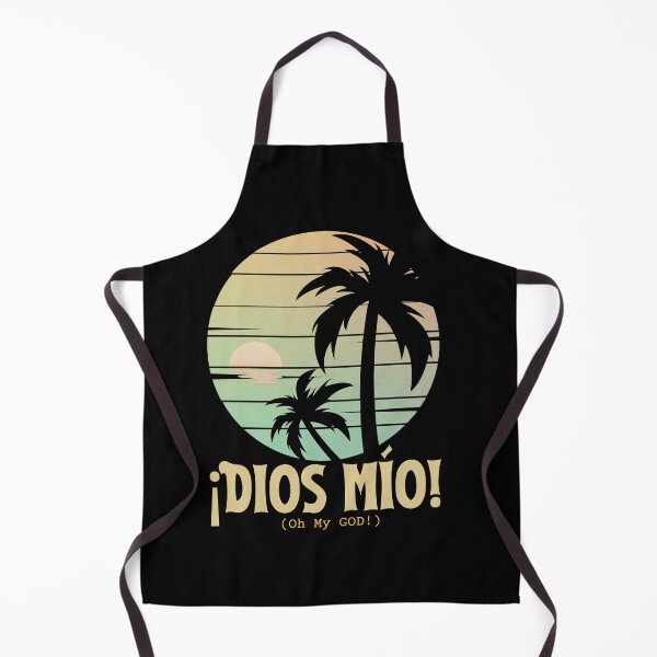 Item preview, ¡Dios mío! - Oh My GOD, OMG, Spanish Sayings, Vintage Beach Sunset designed and sold by Sun Sand & Sea Art.