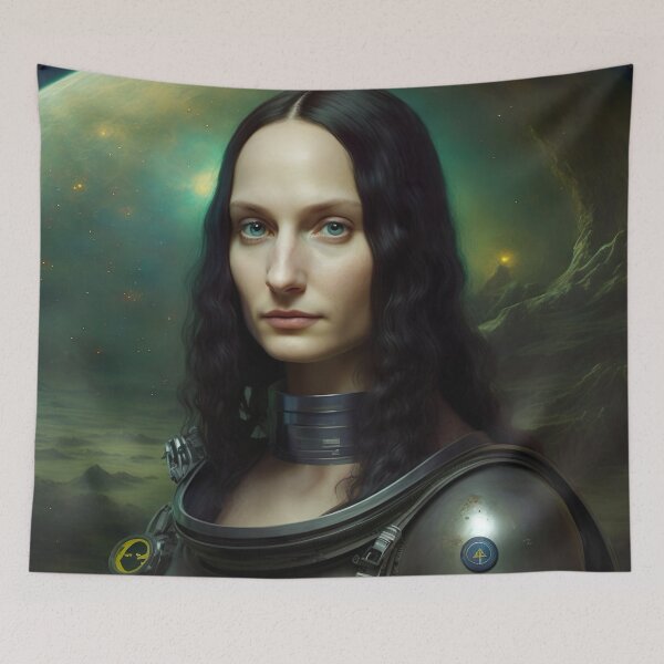 Item preview, Mona Lisa Sci Fi Astronaut designed and sold by unrealartwork.