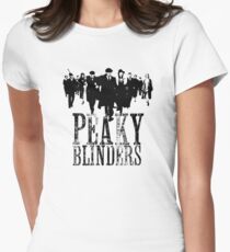 Peaky Blinders Lineup (Black&White) Women's Fitted T-Shirt