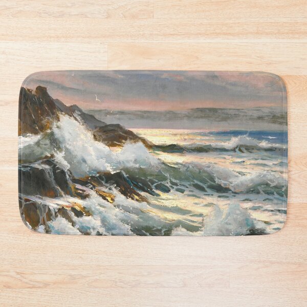 Item preview, Vintage Ocean Art titled 'Seascape' by Constantin Westchiloff. designed and sold by VintageArtRepro.