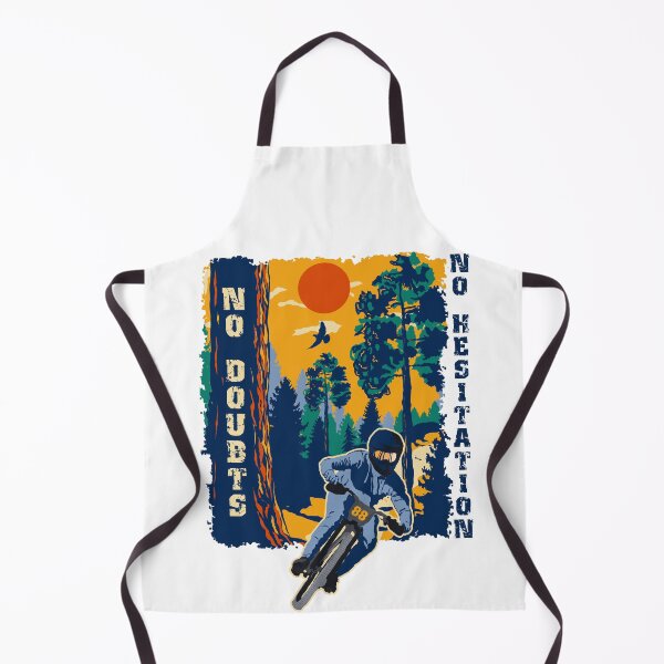Item preview, No doubts no hesitation funny saying sarcastic mountain bike  designed and sold by HomeCoquette.