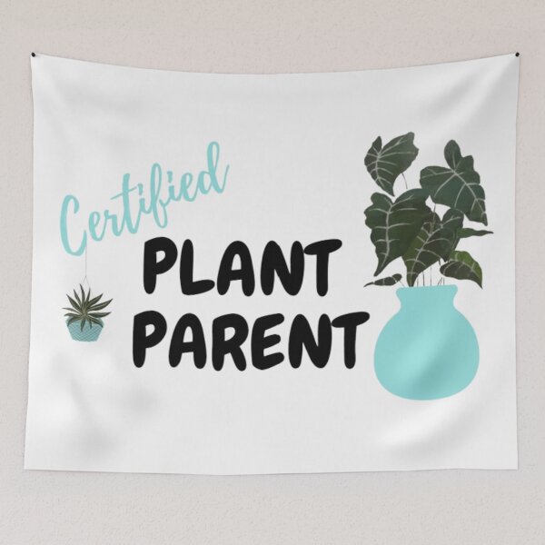 Item preview, Certified Plant Parent (Blue) designed and sold by MissBubblegumBlue.