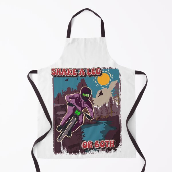 Item preview, Shake a leg or both funny saying sarcastic mountain bike designed and sold by HomeCoquette.