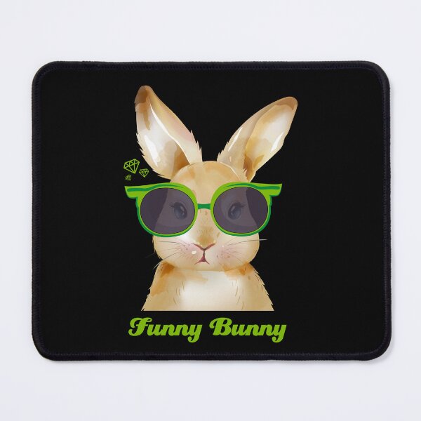Item preview, Funny Bunny Green Diamonds glasses Easter Rabbit Glasses designed and sold by Yes-Monkey.
