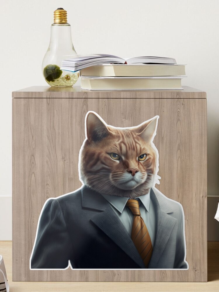 this cat wearing a suit : r/mildlyinteresting