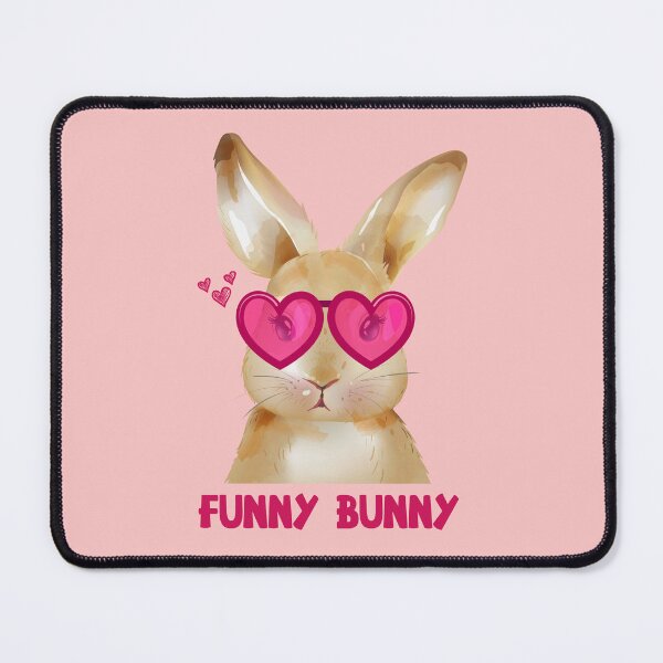 Item preview, Funny Bunny heart-shaped glasses Easter Rabbit Glasses designed and sold by Yes-Monkey.