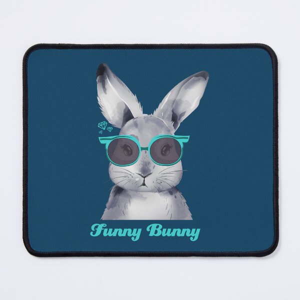 Item preview, Funny Bunny Easter Rabbit Glasses turquoise glasses designed and sold by Yes-Monkey.