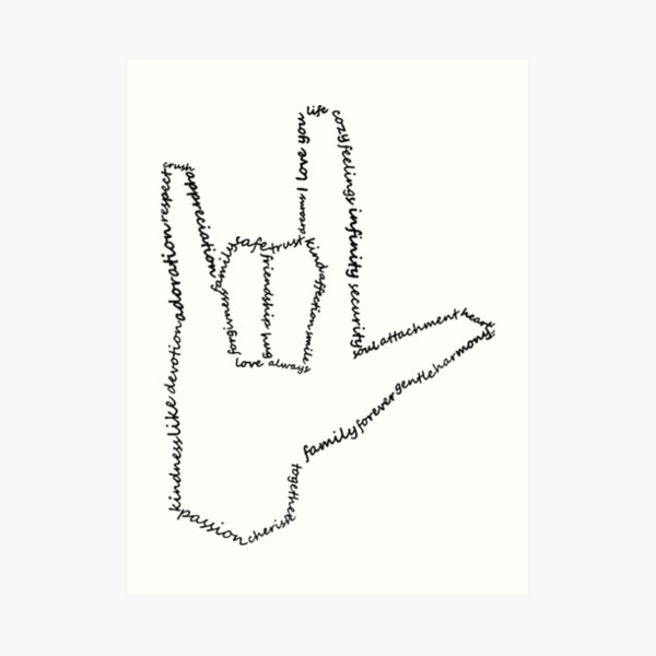 Baby Sign Language Art Prints Redbubble