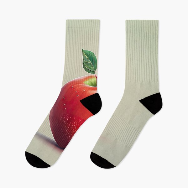 Item preview, Minimalist Red Apple Illustration Drawing designed and sold by unrealartwork.
